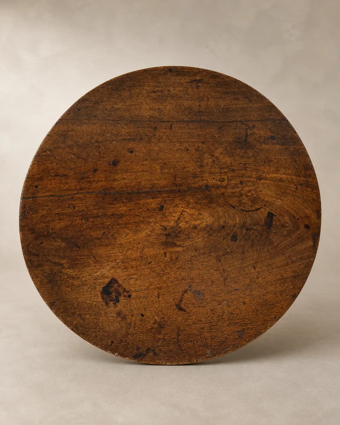 Ronde mahoniehouten tafel met kantelblad