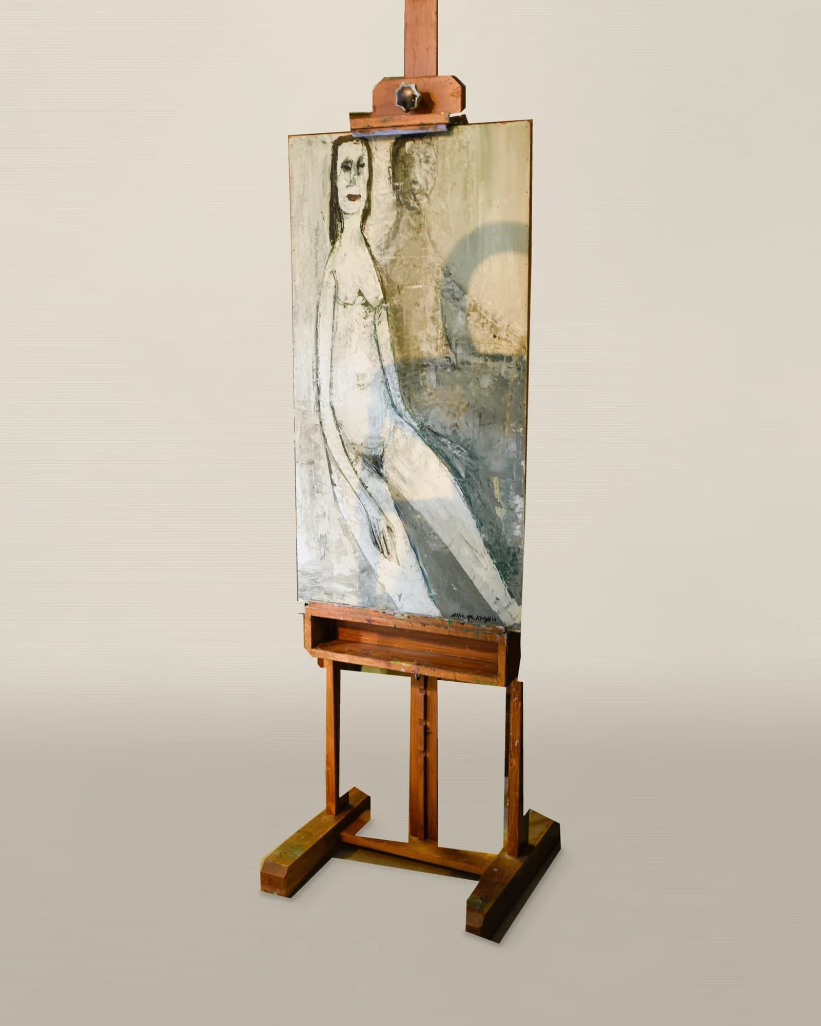 Expressionistisch dubbelportret, volledig aanzicht